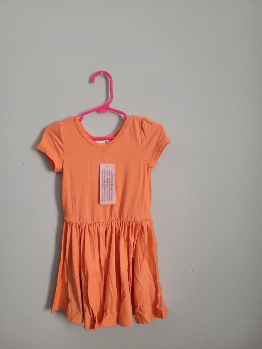 Dot Dot Smile Dress Girl's 2T Toddler Orange Twirl Cap Sleeve NWT